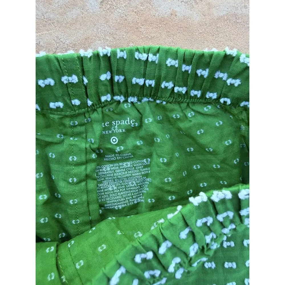 Kate Spade x Target, Girl’s Green Ruffle Pink Floral Pull On Shorts Lot Of 2 S